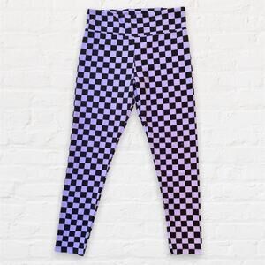 Lavender checkerboard leggings size large